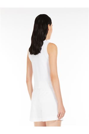 Top crop FERIALE in viscosa stretch fantasia 2516361062600001 MAX MARA STUDIO | Gilet | 2516361062600001